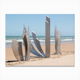 War memorial WW2 on Utah beach in France. Nature and travel photography by Christa Stroo. Canvas Print