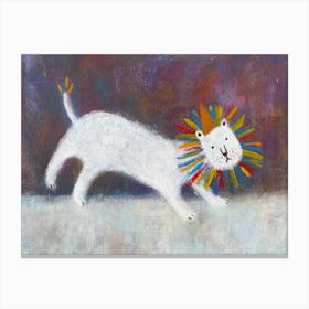 Party  animal- Lion Canvas Print