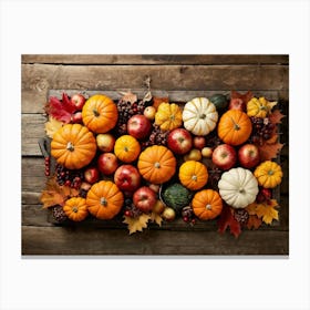 Thanksgiving Pumpkins 1 Canvas Print