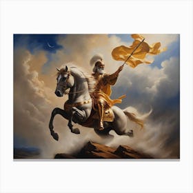 Warrior In Armor 2 Canvas Print