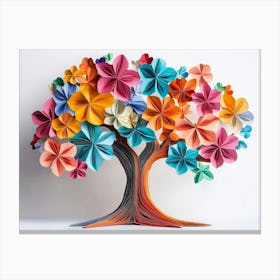 Origami Tree 2 Canvas Print