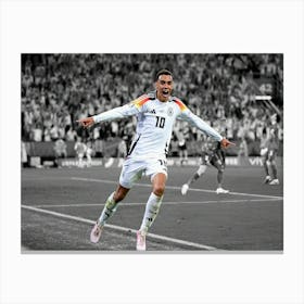 Jamal Musiala Of Germany Celebrates Canvas Print