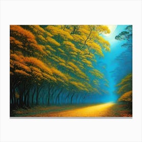 Moonlight In The Forest 1 Canvas Print