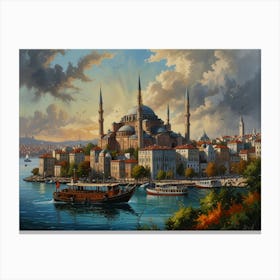 Istanbul City Canvas Print