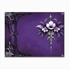 Gothic Flowers Canvas Print