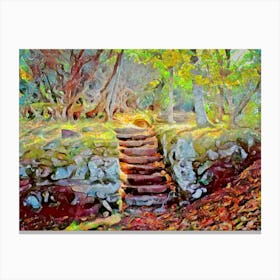 Forest Stairway Canvas Print