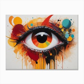 Abstract Eye Painting Canvas Print