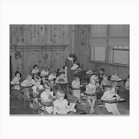 Schoolroom, Lake Dick Project, Arkansas By Russell Lee Canvas Print