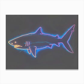 Neon Goblin Shark 4 Canvas Print