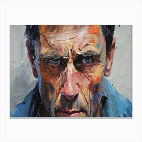 Man With Blue Eyes Canvas Print