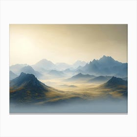 Beautiful Mountain Landscape Canvas Print