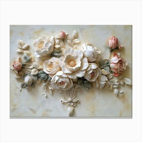 3D Roses 2 Canvas Print