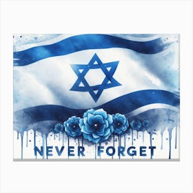 Never Forget Israel Canvas Print