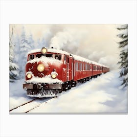 Christmas Train 11 Canvas Print