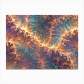 Abstract Swirling Pattern With Intricate Details Resembling Leaves Or Branches 1 Canvas Print