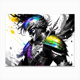 Warrior In Armor Canvas Print