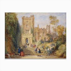 Powys Castle, Wales, David Cox Canvas Print
