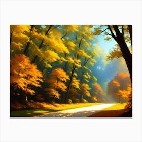 Autumn Road 3 Canvas Print