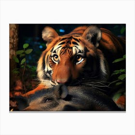 Wild Animal Creative Portrait 187 Canvas Print