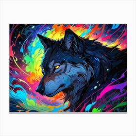 Wolf Painting 9 Canvas Print