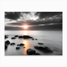 Sunset Over The Sea 19 Canvas Print