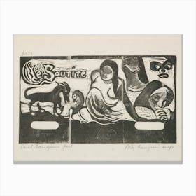 Title For Le Sourire , Paul Gauguin Canvas Print