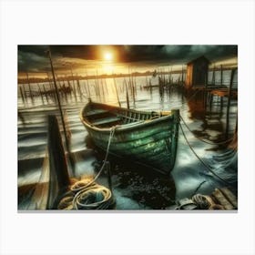 Boat In The Water Canvas Print