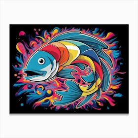 Fish T - Shirt 1 Canvas Print