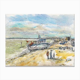 Fishing Boat At Hythe 22nd Dec 2024 Canvas Print