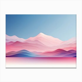 Abstract Mountains 2 Canvas Print