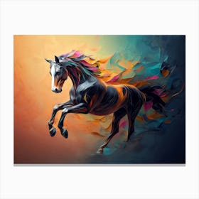 Horse Animal Abstract 1 Canvas Print