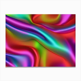 Rainbow Silk  Canvas Print