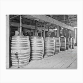 Untitled Photo, Possibly Related To Barrels Of Perique Tobacco During Process Of Aging,Perique Tobacco Is Canvas Print