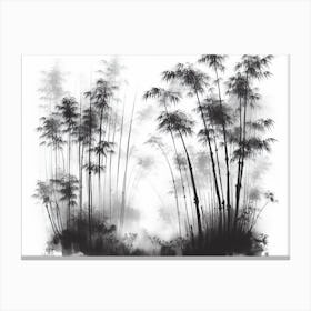 Forest : AI Chinese ink art Canvas Print