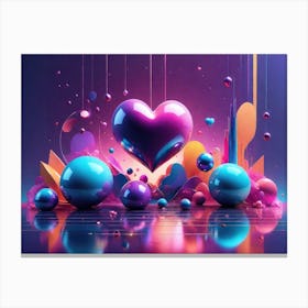 Colorful Heart Creative 38 Canvas Print