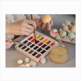 Easter Egg Painting 5 Canvas Print