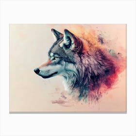 Wolf Animal Abstract Canvas Print