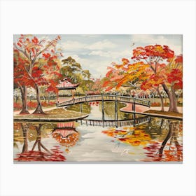 Fall In The Park Canvas Print