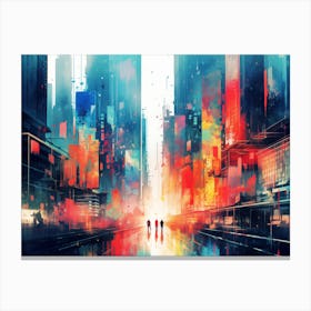 Futuristic City Canvas Print