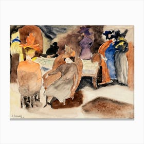 The Death Of Nana (1915), Charles Demuth Canvas Print