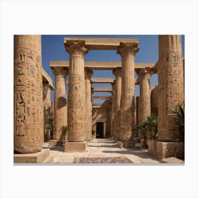 Egyptian Temple 6 Canvas Print