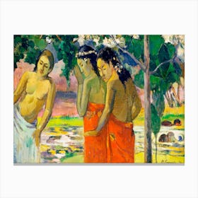 Three Tahitian Women (1896), Paul Gauguin Canvas Print