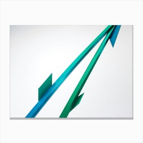 Abstract Concept Of Dynamic Arrows Representing Growth And Progression Intertwined Lines Forming A (3) Canvas Print