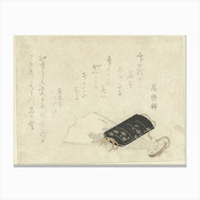 A Comparison Of Genroku Poems And Shells, Katsushika Hokusai 41 Canvas Print
