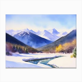 Cold Beauty: A Winter Landscape 1 Canvas Print