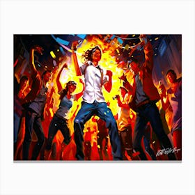 Crazy Dancing - Night At The Disco Canvas Print