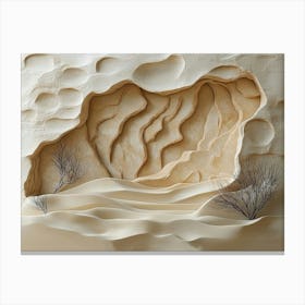 Sand Sculpture Canvas Print