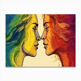 Rainbow Love 15 Canvas Print