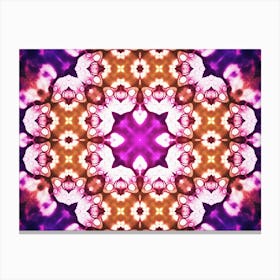 Mosaic Of Colors Purple And Orange 1 Canvas Print