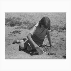 Untitled Photo, Possibly Related To Child Of A Farm Worker Living At The Fsa (Farm Security Administration) Labor Canvas Print